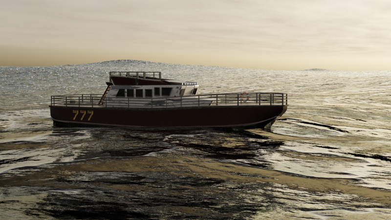 Boat 3D Model .c4d .max .obj .3ds .fbx .stl .blend 