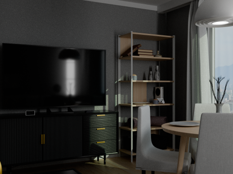 Living Room Furniture Modelo 3D
