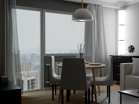 Living Room Furniture Modèle 3D