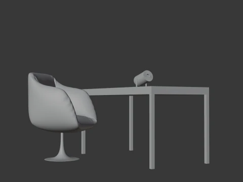Office furniture 3D Model
