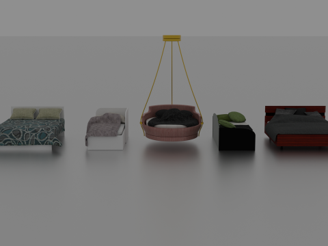Bed set Modelo 3D