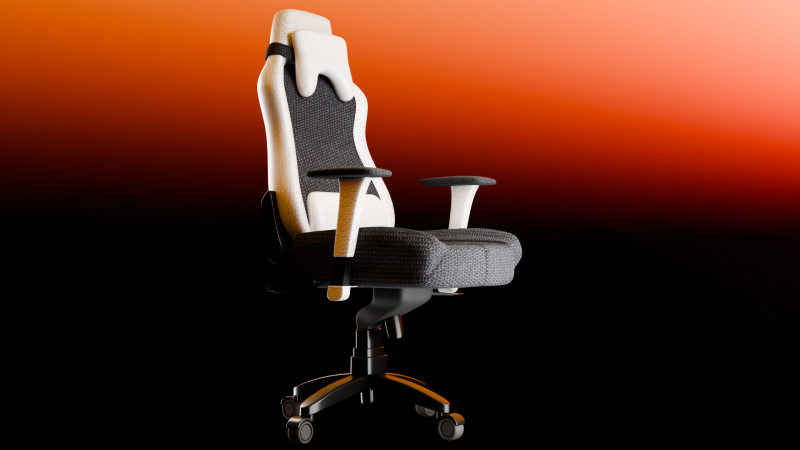 Gaming chair Modelo 3D .c4d .max .obj .3ds .fbx .stl .blend 