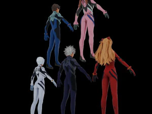 PUBG Mobile - Evangelion Characters 3D Model