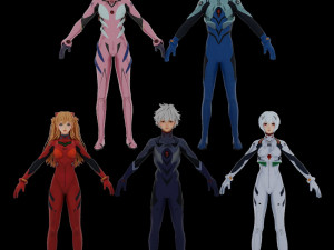 PUBG Mobile - Evangelion Characters 3D 模型