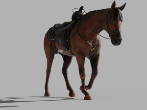 PUBG Mobile Horse - with 40 Animation and Rigged 3D Model