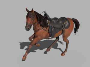 PUBG Mobile Horse - with 40 Animation and Rigged 3D Model