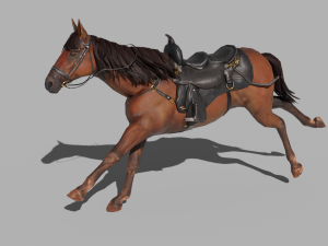 PUBG Mobile Horse - with 40 Animation and Rigged 3D Model