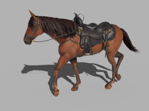 PUBG Mobile Horse - with 40 Animation and Rigged 3D Model