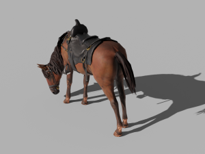 PUBG Mobile Horse - with 40 Animation and Rigged 3D Model
