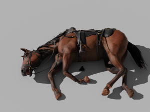 PUBG Mobile Horse - with 40 Animation and Rigged 3D Model