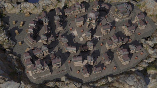 PUBG Mobile Mirror World MAP 3D Модель .c4d .max .obj .3ds .fbx .stl .blend 