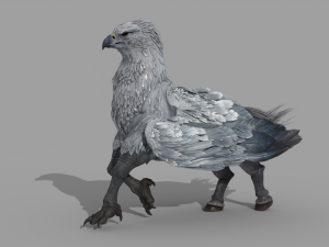 Hogwarts Legacy Hippogriff Rigged 3D Model