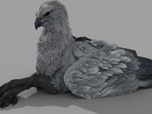 Hogwarts Legacy Hippogriff Rigged 3D Model
