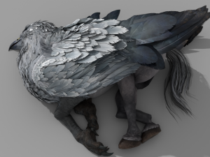 Hogwarts Legacy Hippogriff Rigged 3D Model