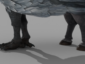 Hogwarts Legacy Hippogriff Rigged 3D Model