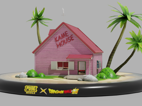 PUBG Mobile x Dragon Ball Super - KAME HOUSE 3D मॉडल