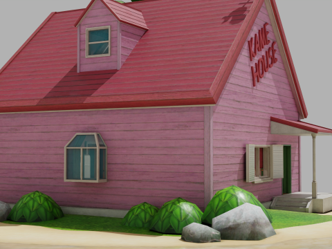 PUBG Mobile x Dragon Ball Super - KAME HOUSE 3D Model