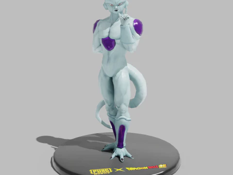 PUBG मोबाइल x ड्रैगन बॉल फ़्रीज़ा प्रतिमा 3D मॉडल