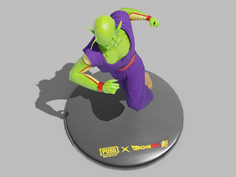 PUBG Mobile x Dragon Ball Piccolo Statue 3D Model