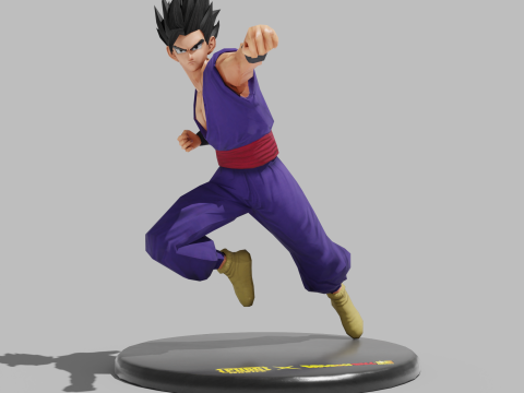 PUBG Mobile x Dragon Ball Son Gohan Ultime Statue 3D 模型