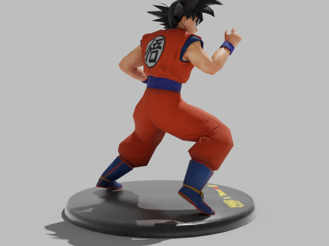 PUBG Mobile x Dragon Ball Son Goku Statue 3D Модель