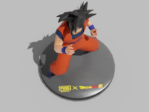 PUBG Mobile x Dragon Ball Son Goku Statue 3D Модель