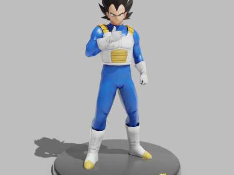 PUBG Mobile x Dragon Ball Vegeta Statue 3D-Modell