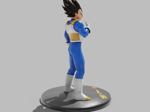 PUBG Mobile x Dragon Ball Vegeta Statue 3D Model