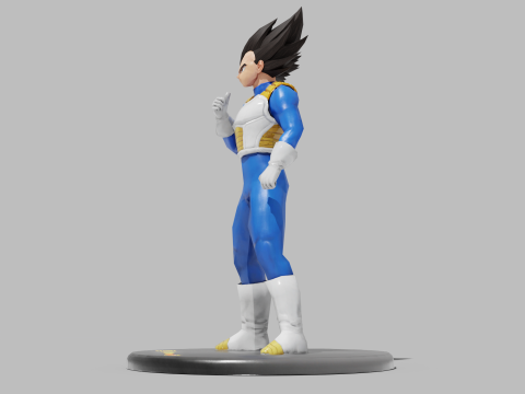 PUBG Mobile x Dragon Ball Vegeta Statue 3D Model