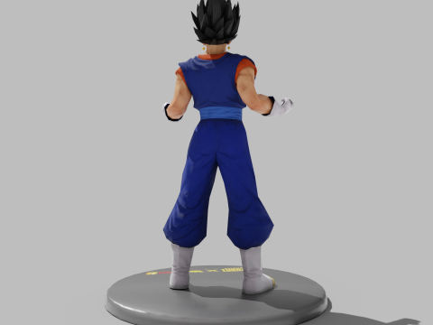 PUBG Mobile x Dragon Ball Vegito Statue 3D Model