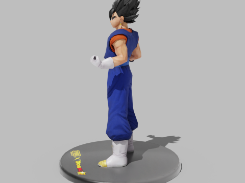PUBG Mobile x Dragon Ball Vegito Statue 3D Model