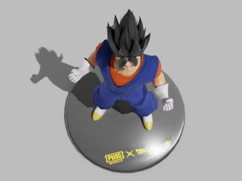 PUBG Mobile x Dragon Ball Vegito Statue 3D Model