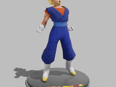 Статуя PUBG Mobile x Dragon Ball Super Saiyan Vegito 3D Модель