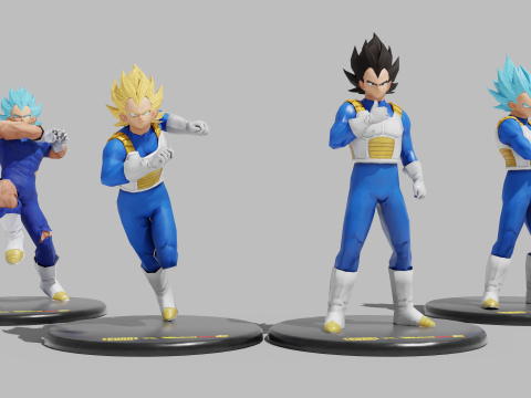PUBG Mobile x Dragon Ball Vegeta Statues Modelo 3D
