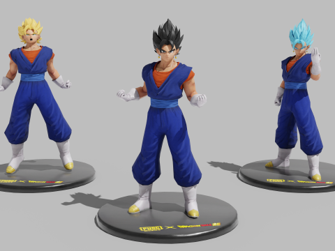 PUBG Mobile x Dragon Ball Vegito Statues Modelo 3D