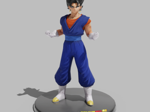 PUBG Mobile x Dragon Ball Vegito Statues 3D 模型