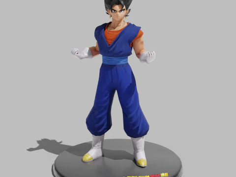 PUBG Mobile x Dragon Ball Vegito Statues 3D Model