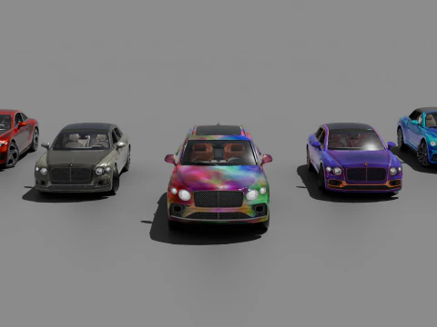 PUBG Mobile x 宾利汽车 3D 模型