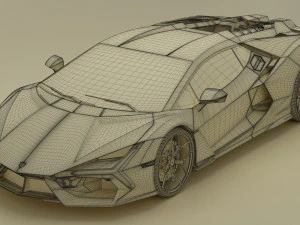 Lambo Revuelto 3D Model