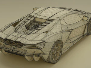 Lambo Revuelto 3D Model