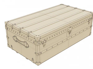 Louis Vuitton Trunk 3D Model