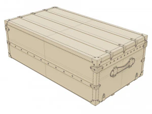 Louis Vuitton Trunk 3D Model