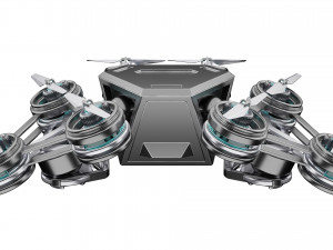 Futuristic Mech Drone 3D मॉडल