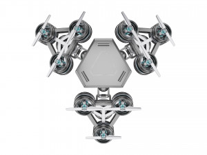 Futuristic Mech Drone 3D 模型