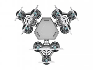 Futuristic Mech Drone 3D Model