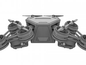 Futuristic Mech Drone 3D 模型