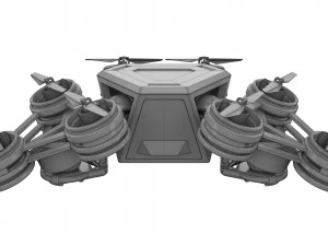 Futuristic Mech Drone 3D Model