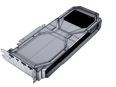 AMD Radeon RX 9070 XT Modèle 3D