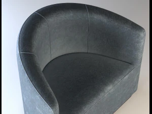 Modern Tearoom Lounge Chair 3D Model