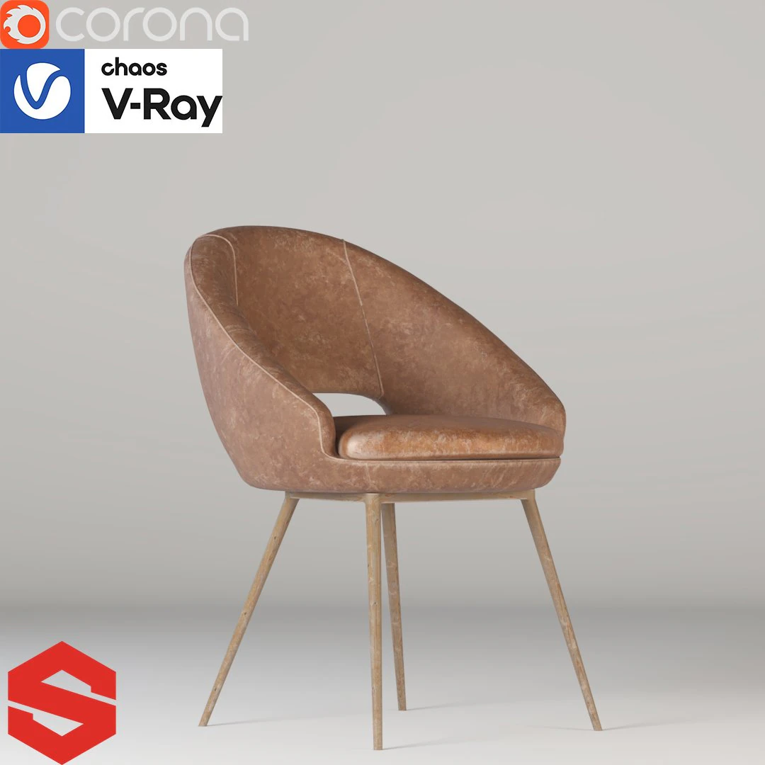 Hewitt Dining Chairs 3D Model .c4d .max .obj .3ds .fbx .stl .blend 